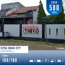 Citra Indah City Rumah hoek samping taman full renovasi siap huni