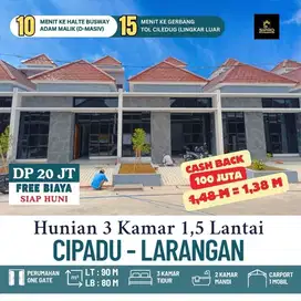 S528.Rumah 1,5Lt 10 menit ke Halte Busway Adam Malik Cukup Dp 20Jt
