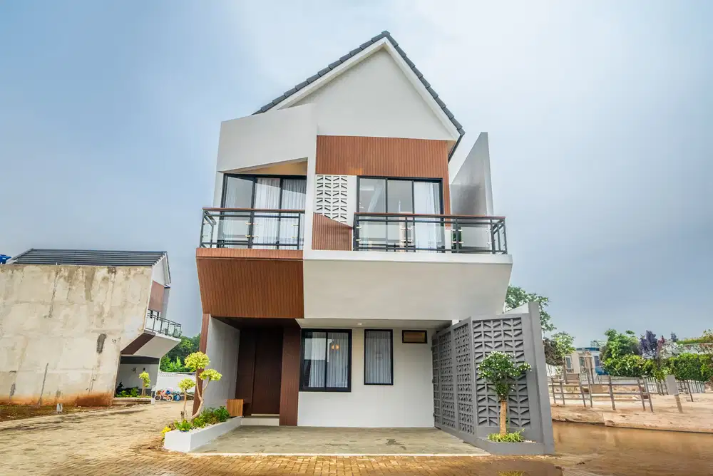 DIJUAL RUMAH PONDOK CABE BEBAS BIAYA PINGGIR JALAN DEKAT PINTU TOL