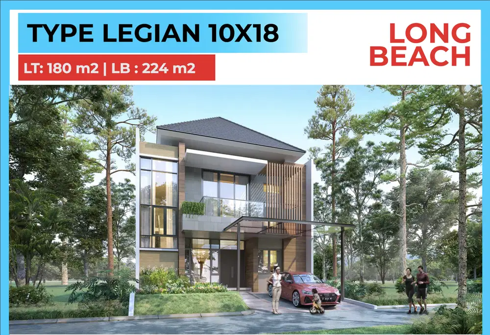 Rumah 2 Lantai Long Beach di PIK 2