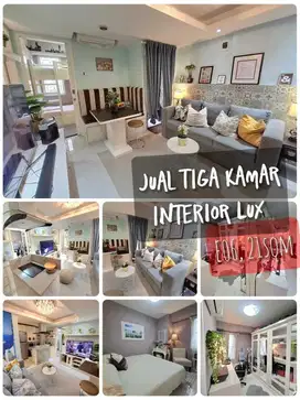 Jual 3BR furnished apartemen Bassura City tower Edelweiss