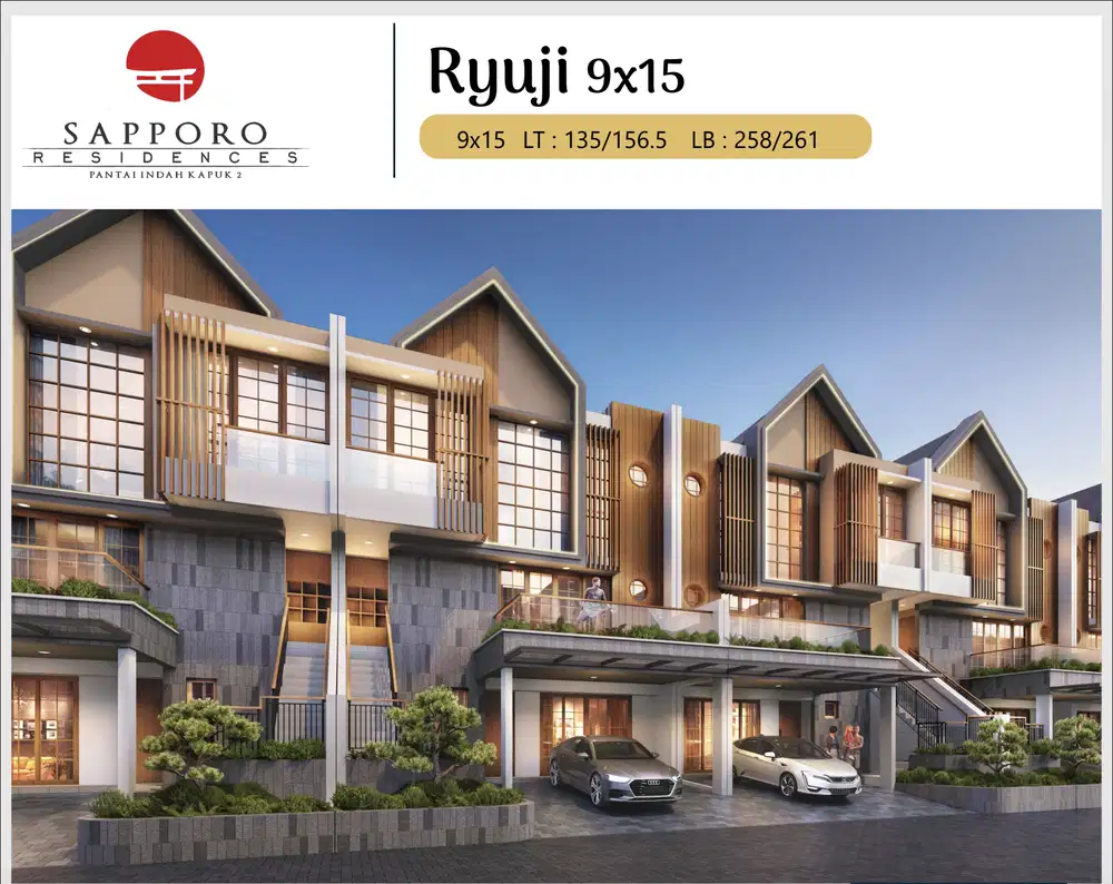 Rumah 3 Lantai Sapporo Residence di PIK 2