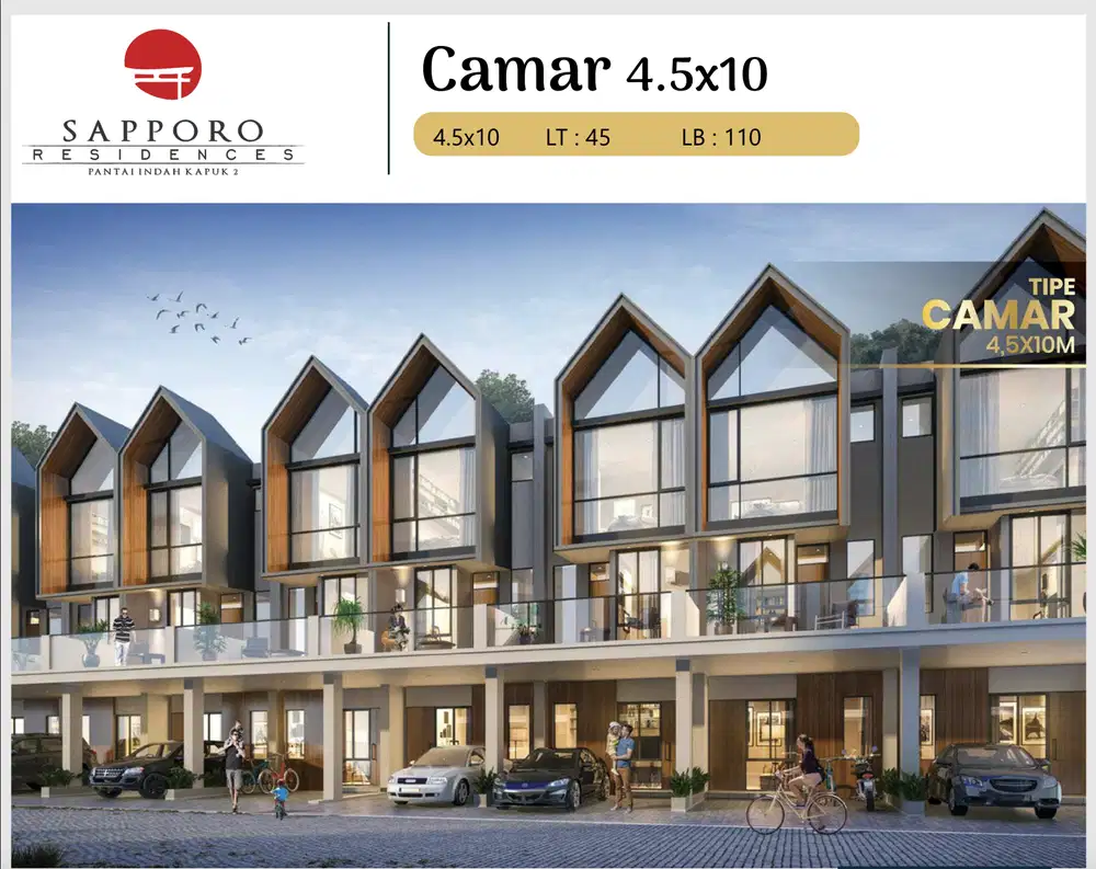 Rumah 3 Lantai Sapporo Residence di PIK 2