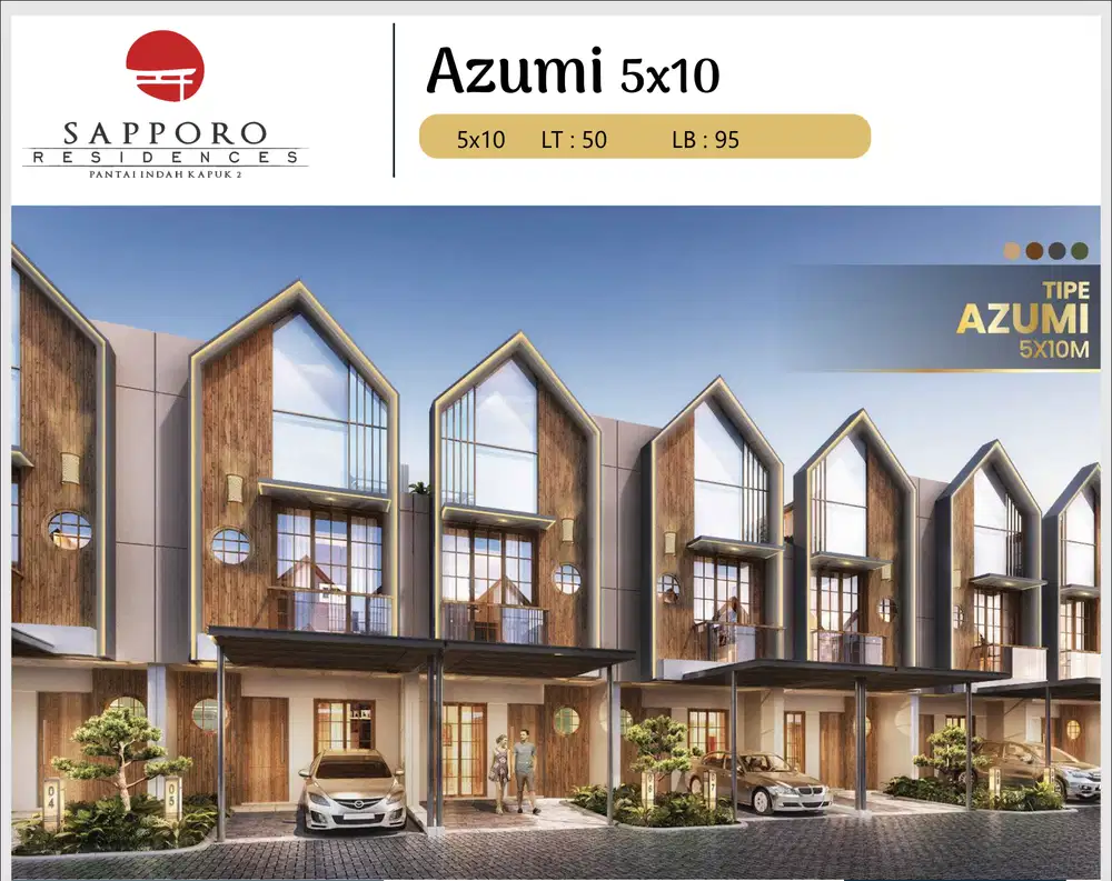 Rumah 3 Lantai Sapporo Residence di PIK 2