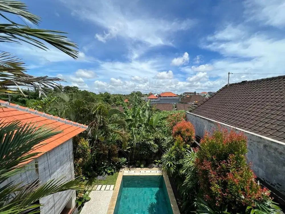 DIJUAL VILLA LANTAI 2 VIEW SAWAH DI CANGGU