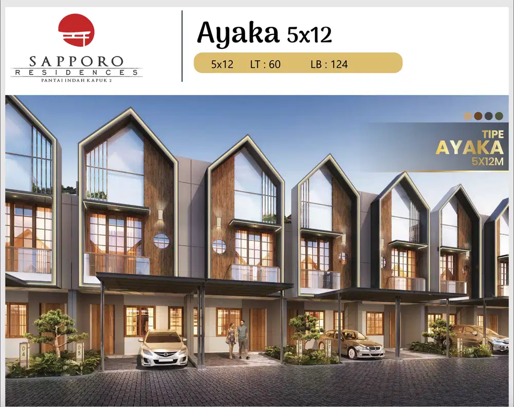 Rumah 3 Lantai Sapporo Residence di PIK 2