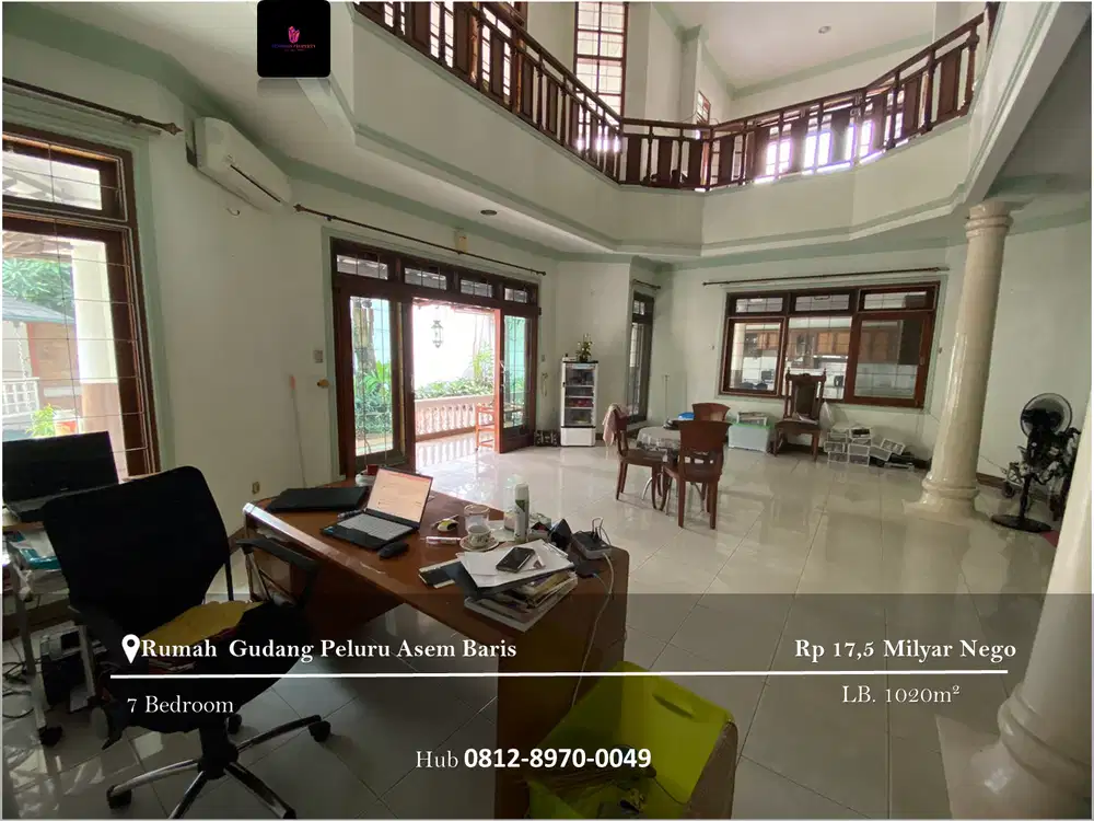 Dijual Rumah Gudang Peluru Asem Baris