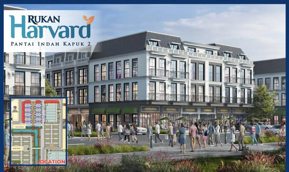 Rukan 3 Lantai Harvard PIK 2