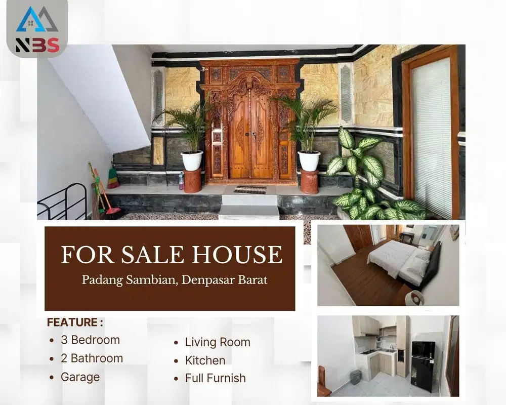 DIJUAL RUMAH CANTIK LOKASI PADANG SAMBIAN MASIH TERAWAT DAN SIAP HUNI