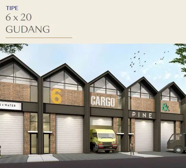 GUDANG PIK 2 DIJUAL BIZPARK UKURAN 6X20 1 LANTAI BISA CICILAN 36X