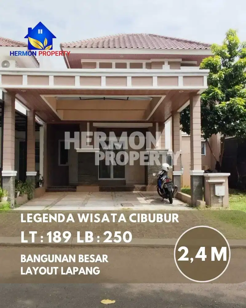 Rumah Modern Minimalis , Bangunan Besar & Nyaman di legenda Wisata