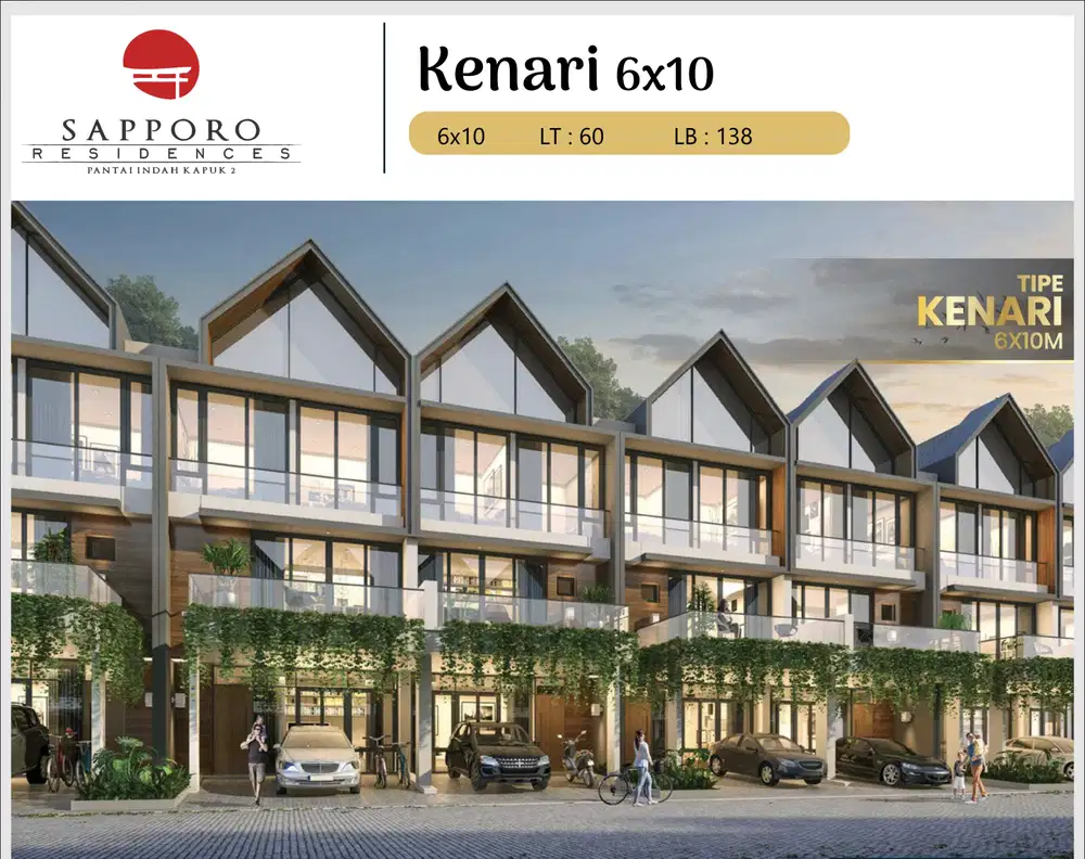 Rumah 3 Lantai Sapporo Residence di PIK 2