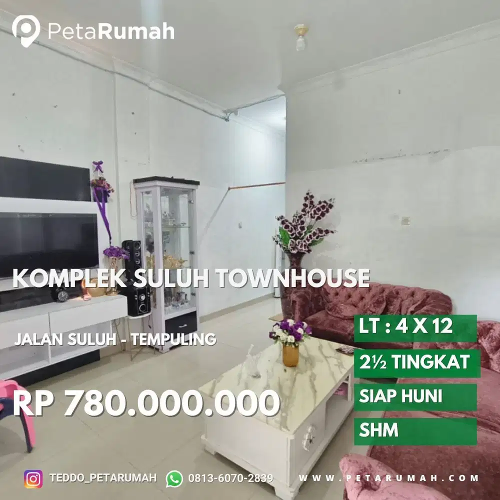 Rumah siap huni suluh townhouse daerah tempuling pancing