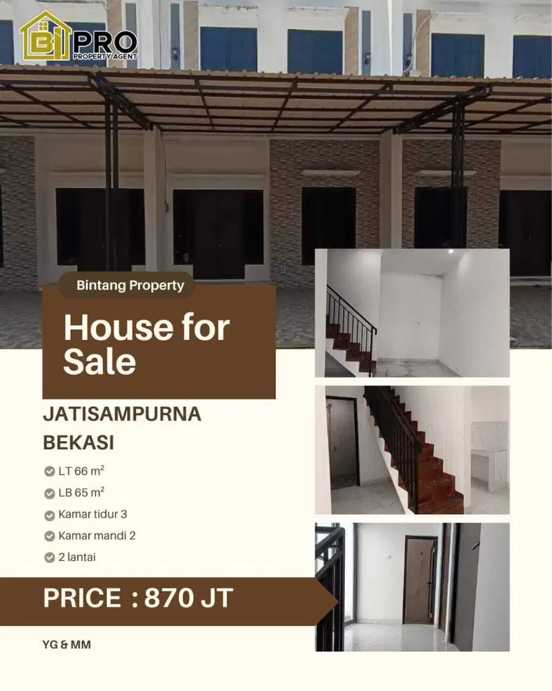Rumah mewah 2 lantai 870 juta di jatisampurna bekasi