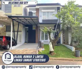 DIJUAL CEPAT RUMAH CANTIK CLUSTER DELATINOS BSD .HRB141.