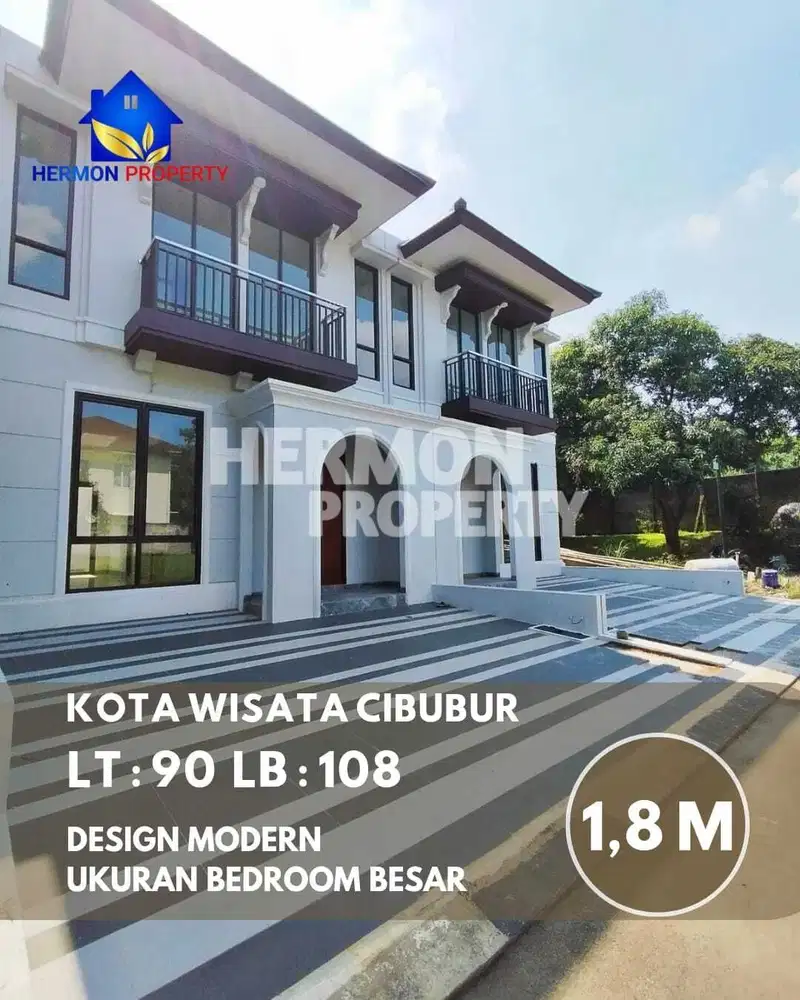 RUMAH BARU , Design Elegan & Harga Terjangkau di Kota Wisata cibubur