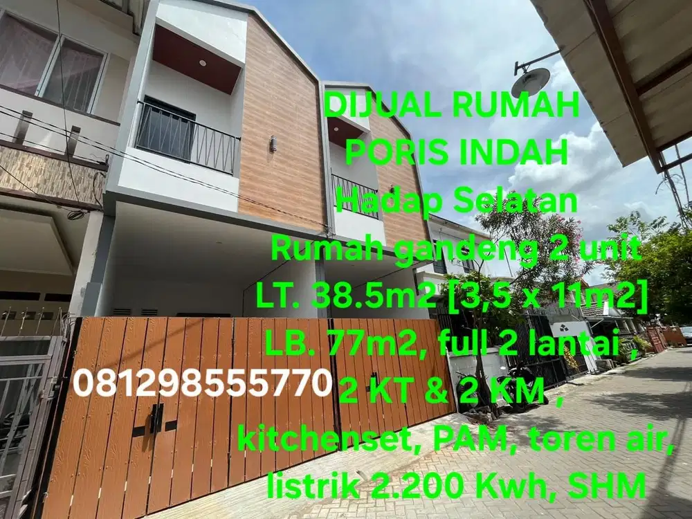 Jual Rumah Poris Indah