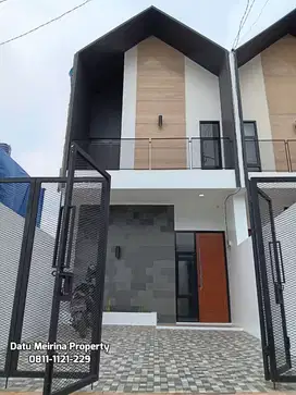 Rumah Cimanggis Dinding Bata Merah 10 Menit Stasiun Pocin  Tol Cijago