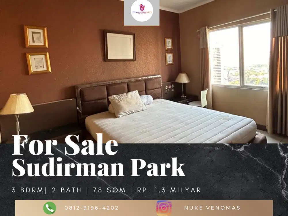 Dijual Apartement Sudirman Park 3BR Full Furnished