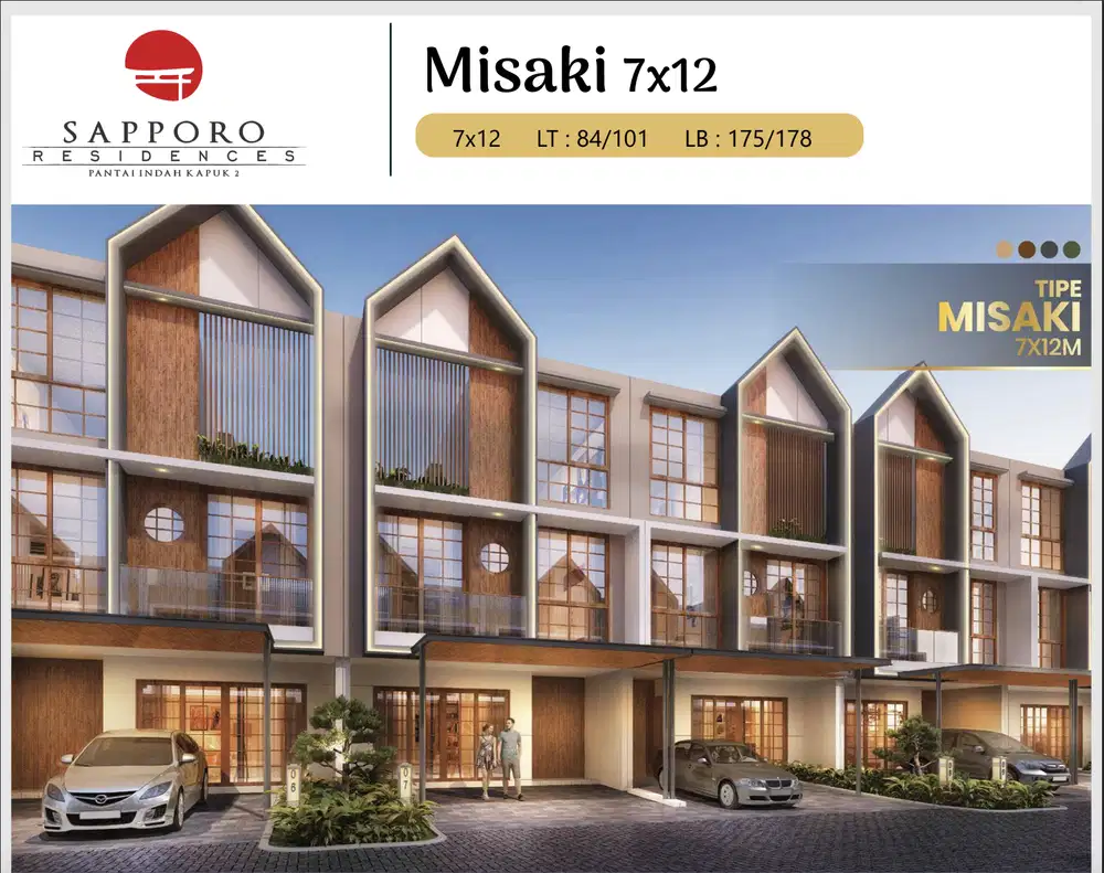 Rumah 3 Lantai Sapporo Residence di PIK 2