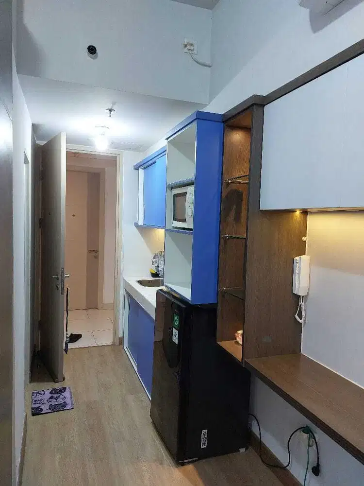 fully furnish sewakan apartemen tokyo riverside pik2 type studio 21m2