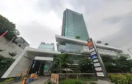 Sewa  Kantor, Kondisi Fitted,Luas 162m2 di Gedung  M-Ten, Tendean