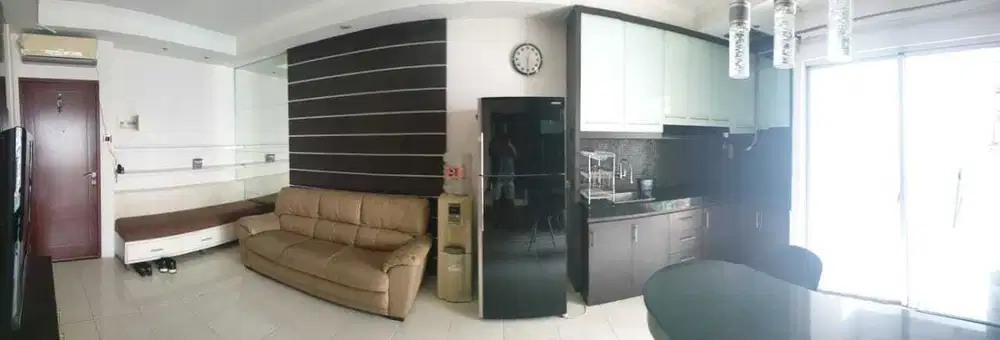 3 kamar + furnish lantai rendah dekat tunnel ke CP Apt.Mediterania 2