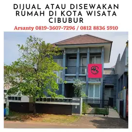 DIJUAL ATAU DISEWAKAN RUMAH DI KOTA WISATA CIBUBUR