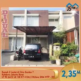 DIJUAL Rumah 2 Lantai di Citra Garden 7 Kalideres Jakarta Barat - DO