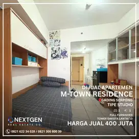 Dijual Apartemen M-Town Residence Tipe Studio Full Furnished
