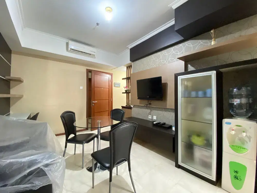 2 kamar full furnish bagus 2 kamar mandi Apt.Royal mediterania garden