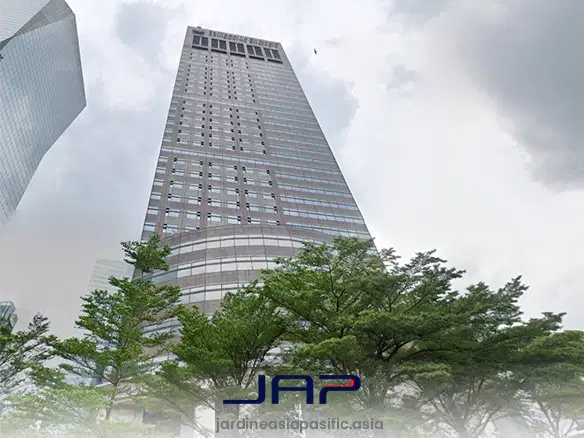 Sewa Kantor Sampoerna Strategic Luas 228 M2 Bare Akses MRT Benhil