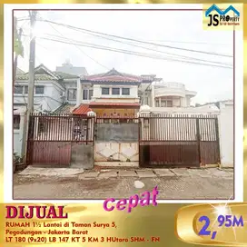 DIJUAL RUMAH 1½ Lantai di Taman Surya 5, Pegadungan Jakarta Barat - FN