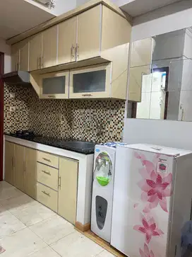sewa 1BR full furnish siap HUNI lantai rendah Apt.Royal mediterania
