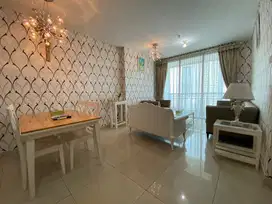 2BR full furnish nuansa putih view city n tribeca Apt.Central park res