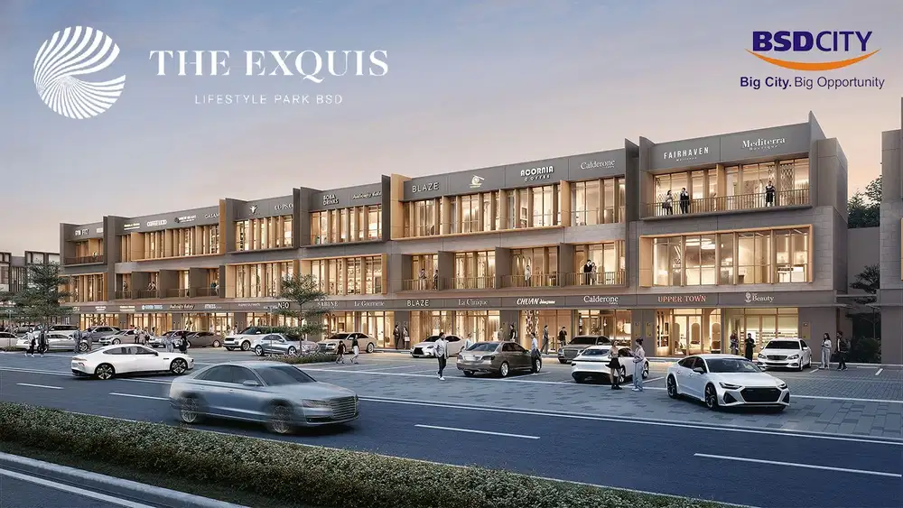 Dijual Ruko The Exquis 3 Lantai Super Strategis di BSD City, Tangerang