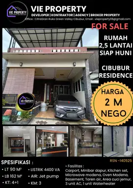 JUAL  MURAH RUMAH SIAP HUNI CIBUBUR RESIDENCE