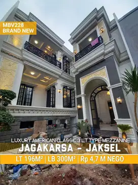 Mb228.BRAND NEW HOUSE LUXURY AMERICAN CLASSIC 3 LANTAI TYPE MEZZANINE