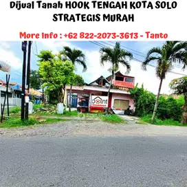 Tanah HOOK TENGAH KOTA SOLO STRATEGIS MURAH