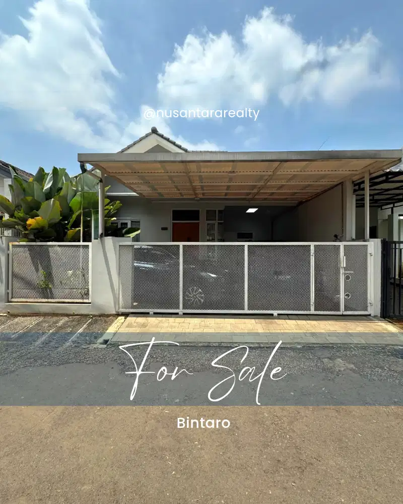 Rumah Bintaro Siap Huni Area Tenang