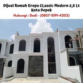 Dijual Rumah Eropa CLassic Modern 2,5 Lt di Kota Depok