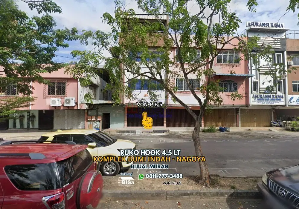Ruko Hook 4,5 Lt di Komplek Bumi Indah Pusat Nagoya Batam