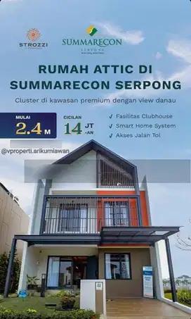 Strozzi at symphonia summarecon gading serpng ready unit th depan 7m