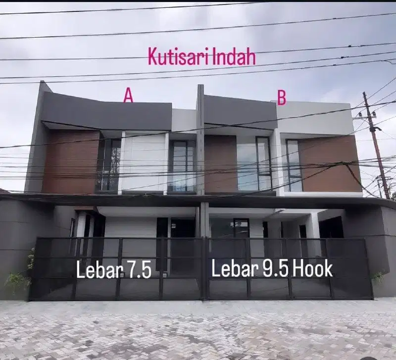 Dijual Rumah Baru Minimalis Siap Huni di Raya Kutisari Indah Surabay