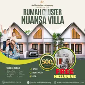RUMAH NUANSA VILLA DI JOGJA : FREE MEZZANINE HANYA 500 JUTAAN
