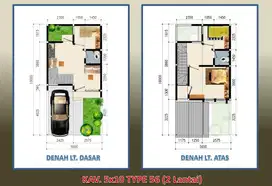Rumah Cluster 2 lt Kualitas Bata Merah dkt Stasiun Sudimara Free Biaya