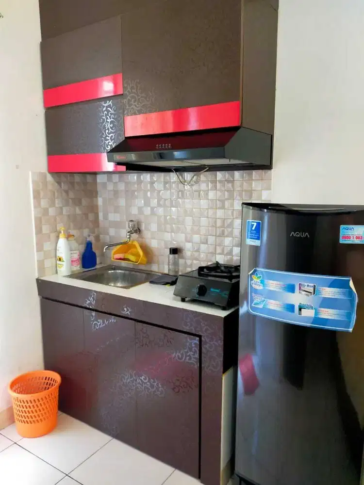 Apartemen Green Bay Studio Full Furnished View Garden