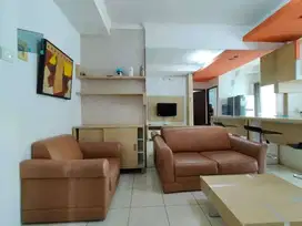 2BR Corner Full Furnish View CP Apartemen Mediterania Garden 2