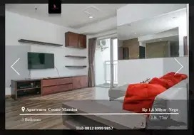 Dijual Apartement Cosmo Mansion Middle Floor 2BR+1 Furnished View GI