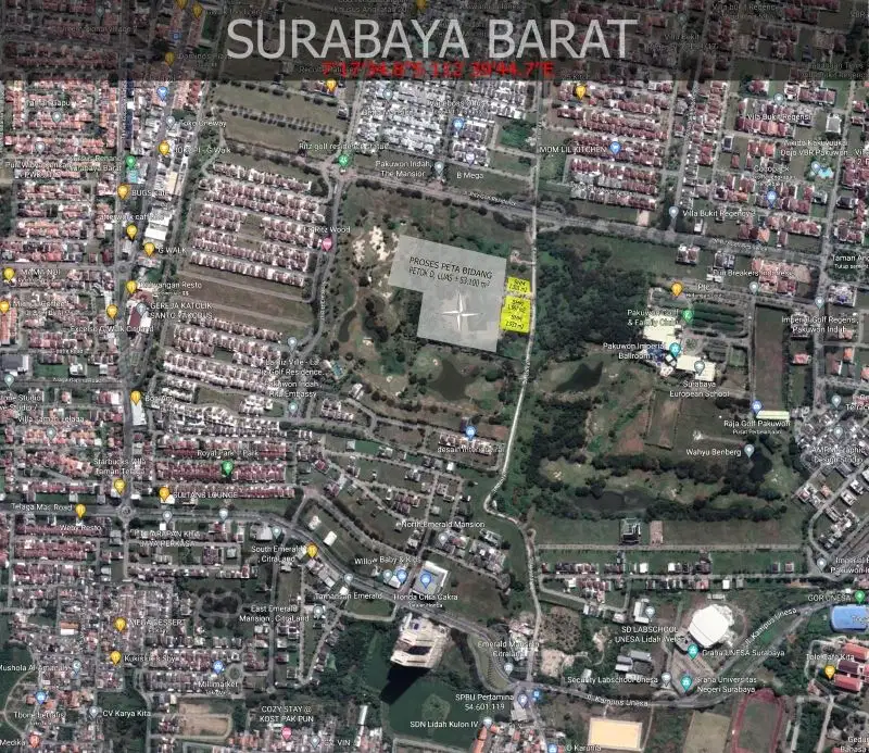Dijual cepat tanah commercial area di Surabaya Barat jawa timur